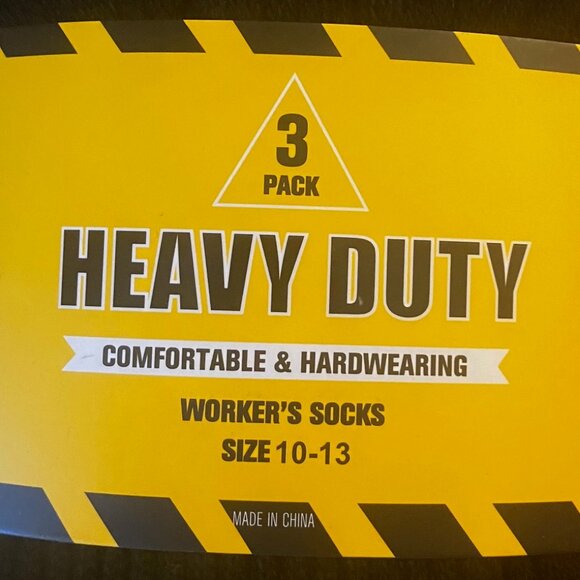 Heavy Duty Comfortable & Hardwearing Worker Socks 3 pair Variety Mens Size 10-13 - Picture 2 of 6